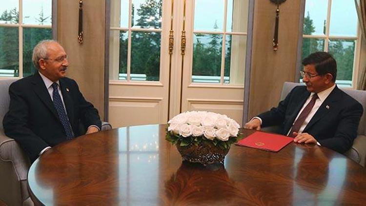 Başbakan Ahmet Davutoğlu ve Kemal Kılıçdaroğlu Dağlıcayı görüştü