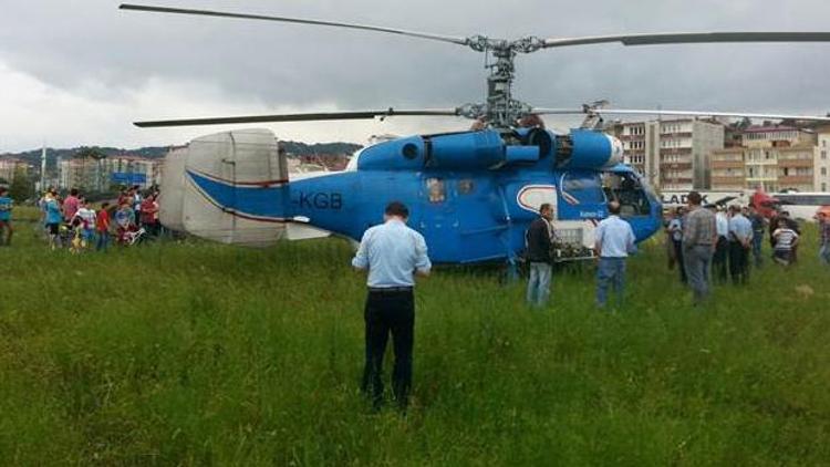 Ukrayna helikopterinden Giresuna zorunlu iniş