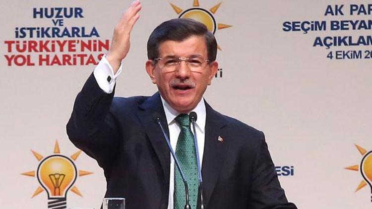 Başbakan Davutoğlu AK Partinin seçim vaatlerini açıkladı