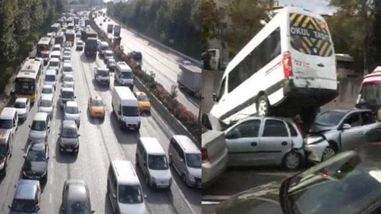 İstanbulda trafik 1 saat durdu