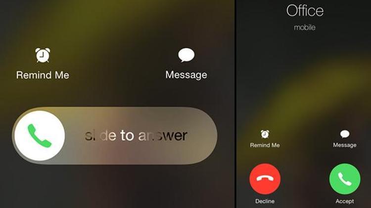 iPhoneda neden iki farklı arama cevaplama ekranı çıkıyor