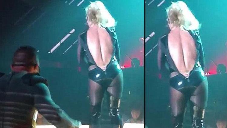 Britney Spearsın fermuarı patladı