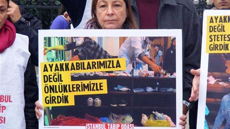 Gezi davasında hapis cezasına çarptırılan doktorlara destek