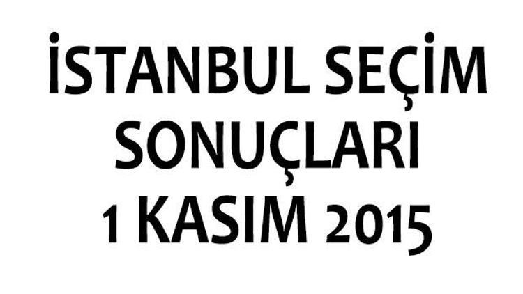 İstanbul seçim sonuçları 1 Kasım 2015 | İstanbulda kim kazandı