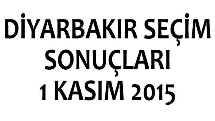 Diyarbakır seçim sonuçları 1 Kasım 2015 (milletvekili listeleri)