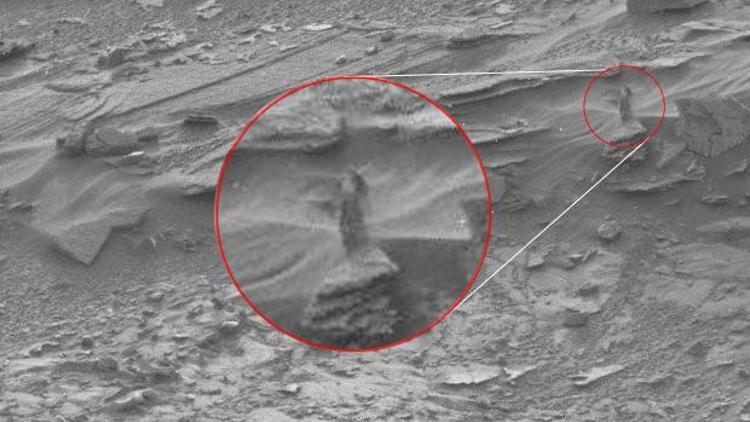 Tartışma yaratan Mars kadını silüeti