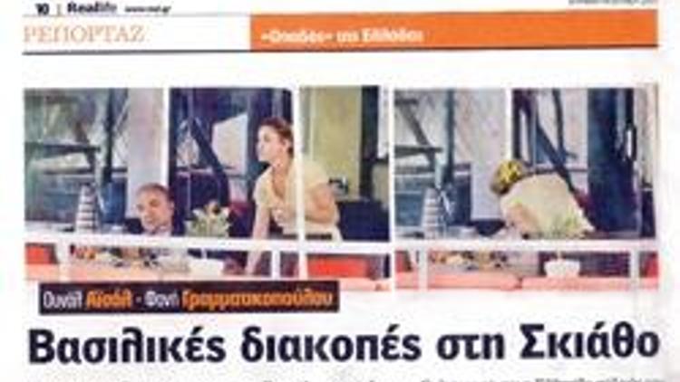 Ünal Aysal’ın tatili Yunan medyasında