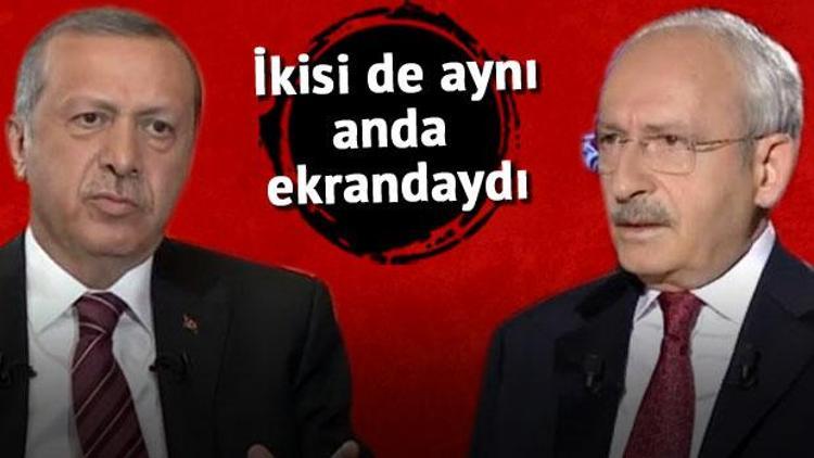 Aynı anda ekrana çıkan Erdoğan ve Kılıçdaroğlunun reyting sonuçları belli oldu