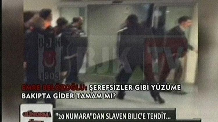 BJK TV Emre Belözoğlu ve Slaven Bilic arasındaki görüntüleri yayınladı