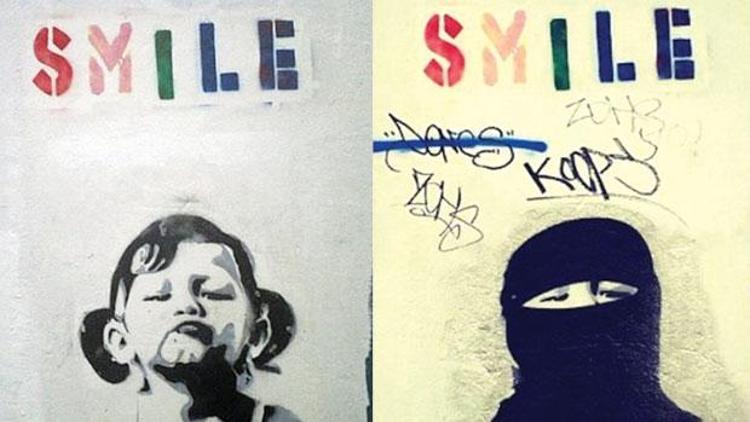 Banksy’nin kızına burka giydirdiler