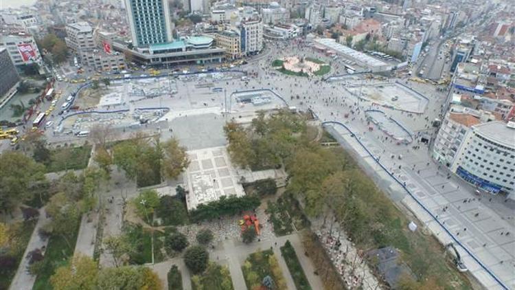 Taksim Meydanı düzenlemesinde sona yaklaşılıyor