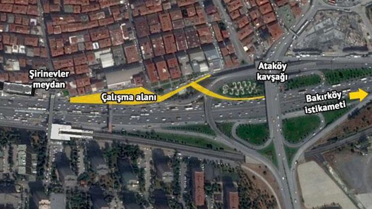 E-5 Şirinevler girişi 1 yıl süreyle trafiğe kapanacak