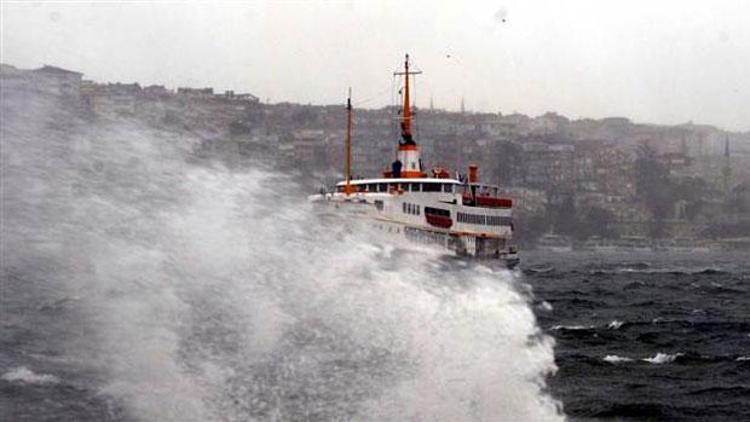 İstanbulda vapur seferleri de iptal