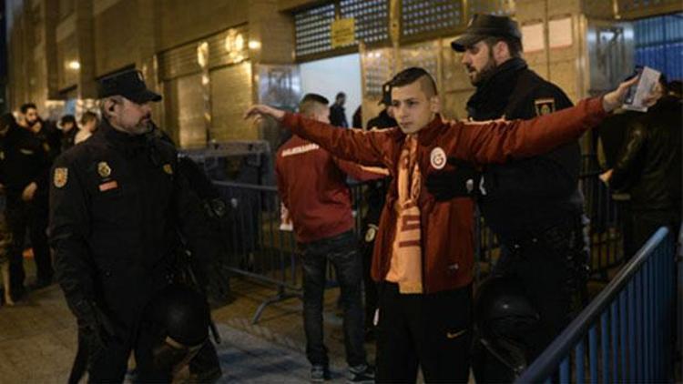 Atletico Madrid - Galatasaray maçında güvenlik üst seviyede