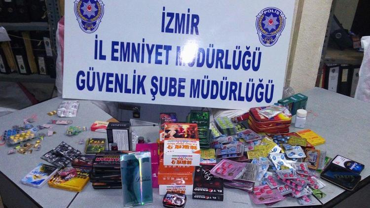 İzmir’de sağlığa zararlı cinsel uyarıcı ilaçlar elegeçirildi