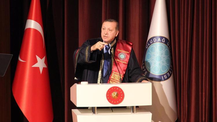Cumhurbaşkanı Erdoğan Uludağ Üniversitesinde konuştu