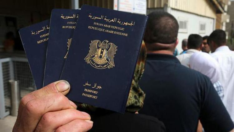 Sahte pasaportla Almanyaya girdiler