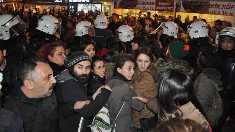 Cezaevi protestosuna 35 gözaltı