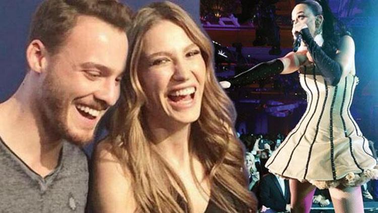 Serenay Sarıkaya ve Kerem Bürsin yeni yıla Katy Perry ile girdi