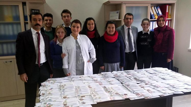Öğrencilerden kitap bağışı için 300 mektup