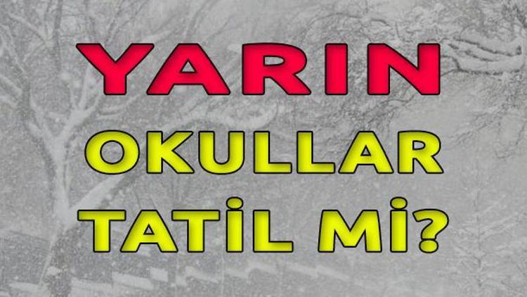 İstanbulda yarın okullar tatil mi