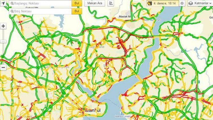 İstanbul trafiğinde kar rahatlığı