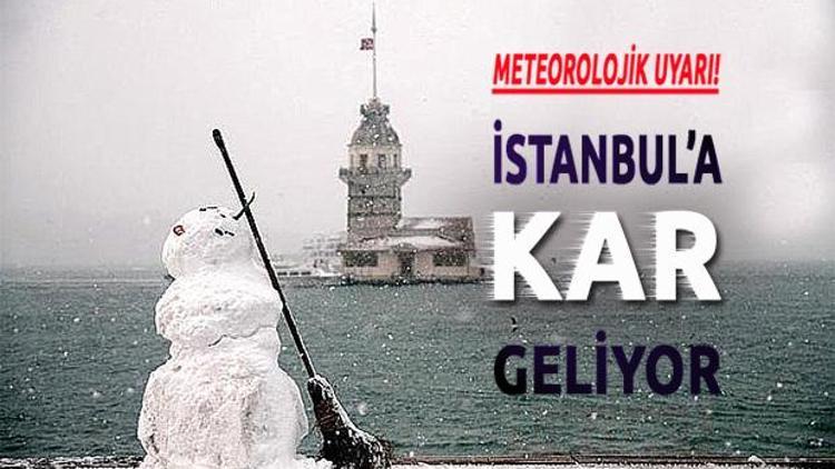 İstanbul hava durumu yoğun kar yağışı var