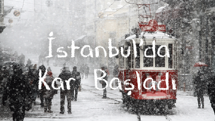 İstanbulda 4 gün sürecek kar yağışı başladı