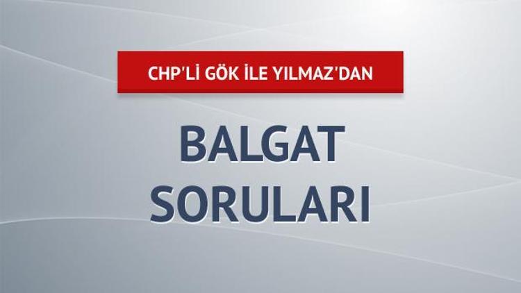 CHP’li Gök ile Yılmaz’dan Balgat soruları