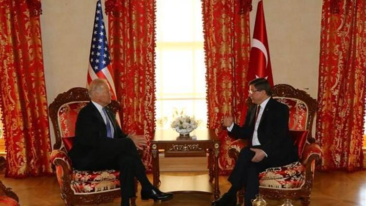 Başbakan Davutoğlu, Joe Biden ile görüştü