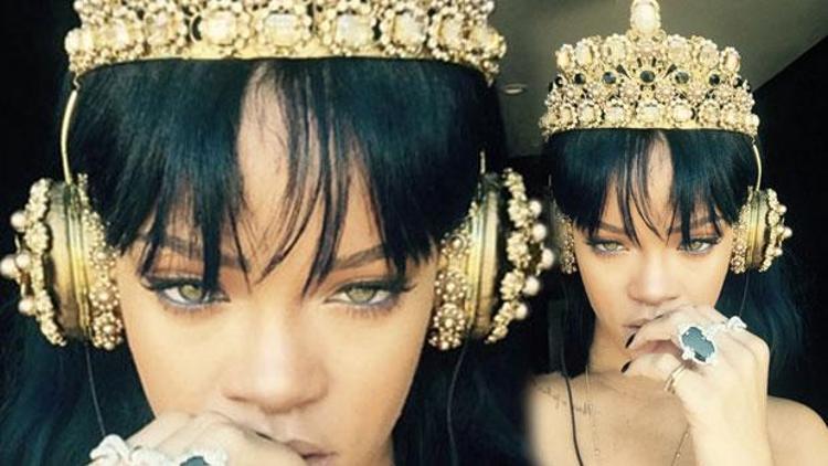 Rihanna yeni albümünü 27 bin TLlik kulaklıkla dinledi