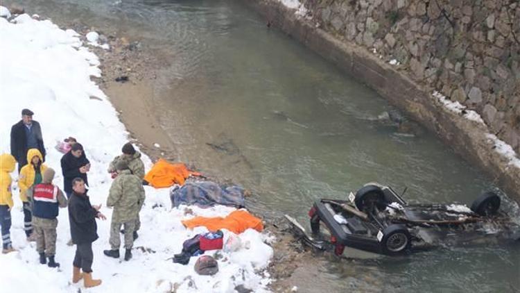 Giresun’da otomobil dereye yuvarlandı: 4 ölü, 2 yaralı