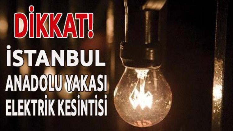 İstanbul Elektrik Kesintisi Olan İlçeler 1 Şubat