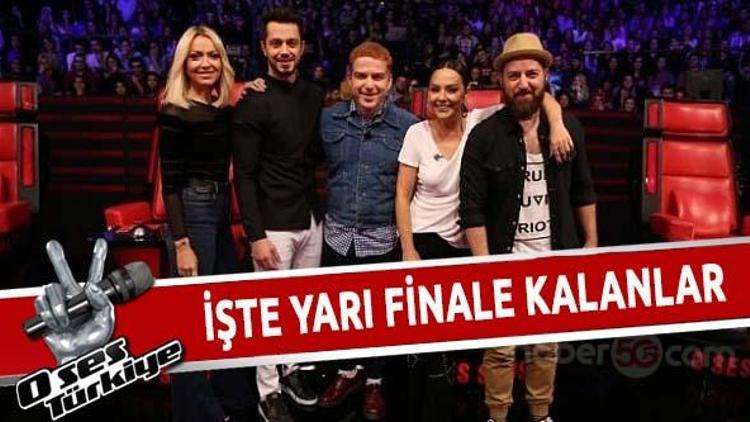 O Ses Türkiye canlı yayında yarı final heyecanı
