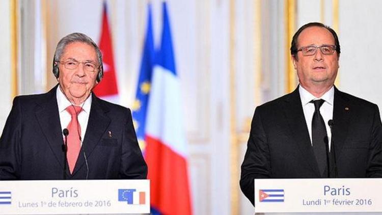 Hollande Obamadan Kübaya uygulanan ticari ambargonun kaldırmasını istedi