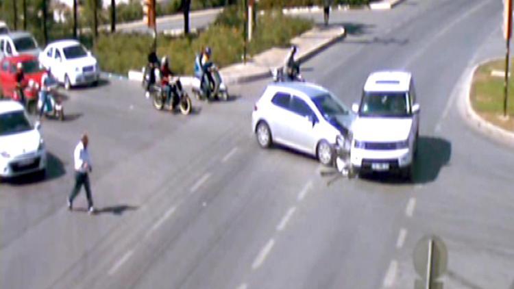Bodrum’da trafik kazaları MOBESE’de