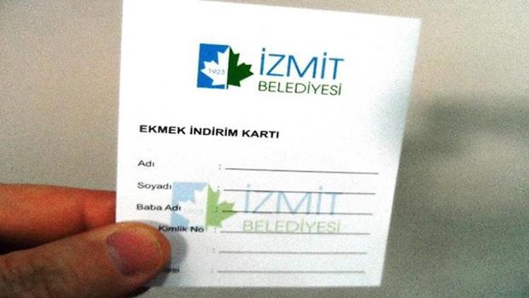 Dar gelirlilere indirimli ekmek için kart