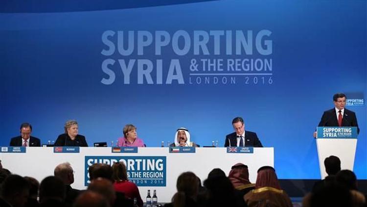 Davutoğlu, Londradaki Suriye konferansında konuştu