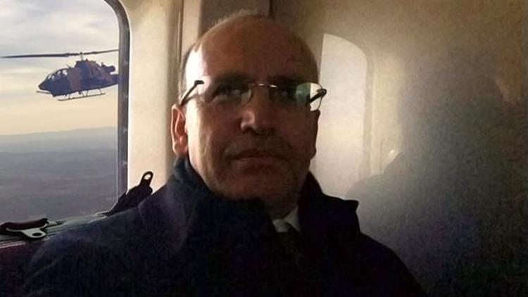 Mehmet Şimşek yerli helikopter ile selfie çekti