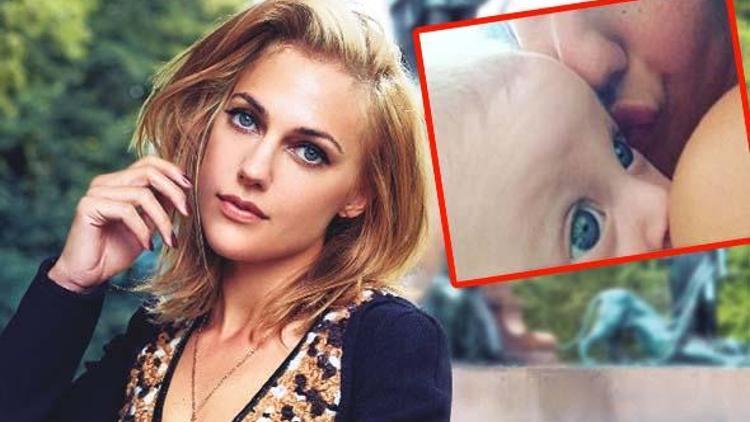 Meryem Uzerli kızı Lara’nın yüzünün göründüğü fotoğrafı paylaştı