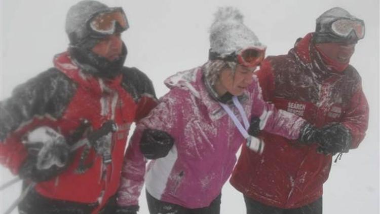 Uludağ’da en fazla kadın kayakçılar düşüyor