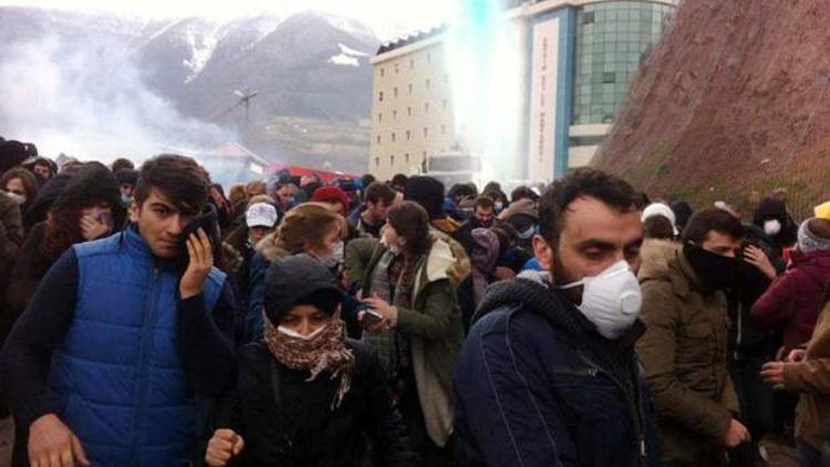 Cerattepeye çıkmak isteyenlere polis müdahalesi