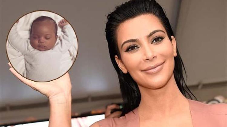 Kim Kardashian oğlu Saint Westin fotoğrafını paylaştı