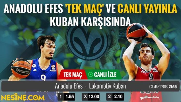 Anadolu Efes-Lokomotiv Kuban tek maç