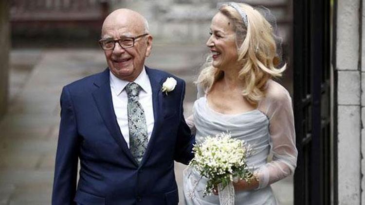 Rupert Murdoch ve Jerry Hallu çocukları evlendirdi