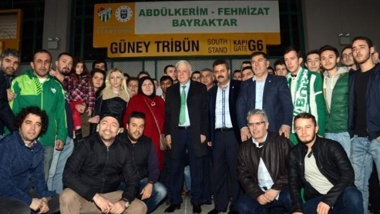 Bursaspor stadın kapısına şehitlerin adını verdi