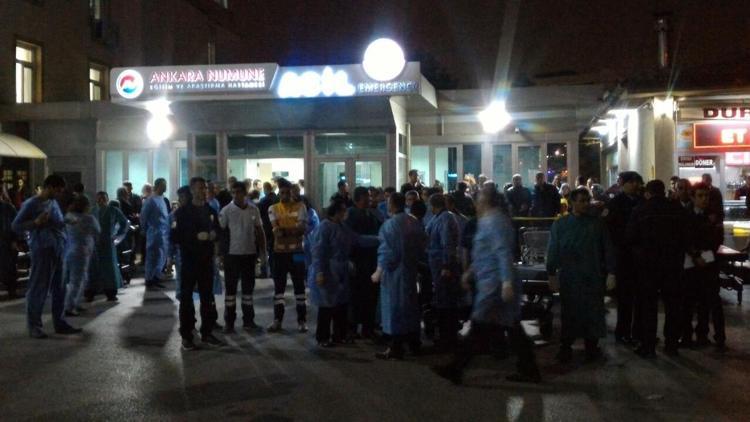 Ankaradaki patlama sonrasında hastanelerde alarm