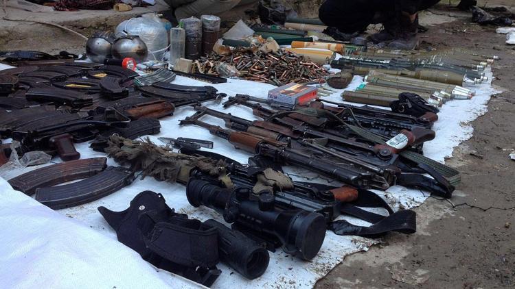 PKKnın silah deposu toprak altından çıktı