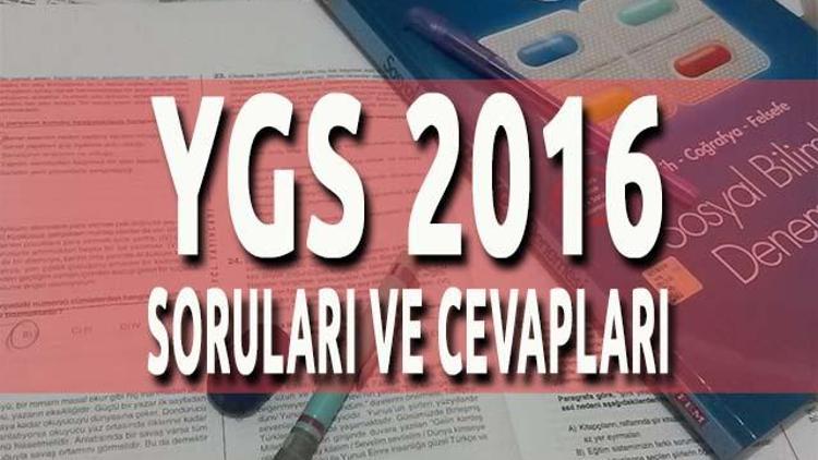 2016 YGS soruları ve cevap anahtarı açıklandı