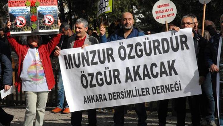 Kuğulu’da ‘Munzur’ protestosu